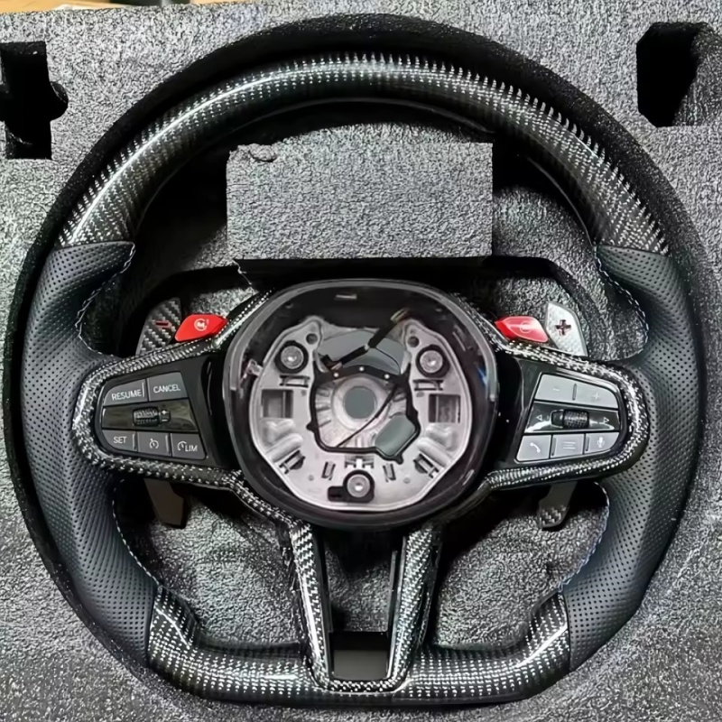 Volante de coche de fibra de c - Tech Car Accessories reseña y precio