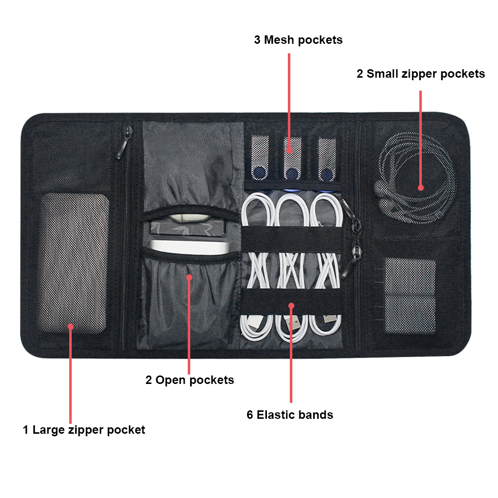 Bolsa Organizadora de Cables,  - Tech Accessories Storage reseña y precio